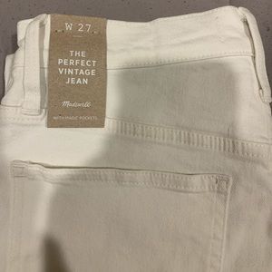 Madewell Perfect Vintage Jean in Tile White